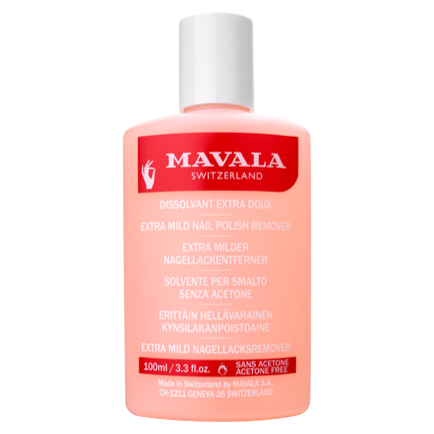 Back Image for Mavala Extra Mild Nail Polish Remover 100ml