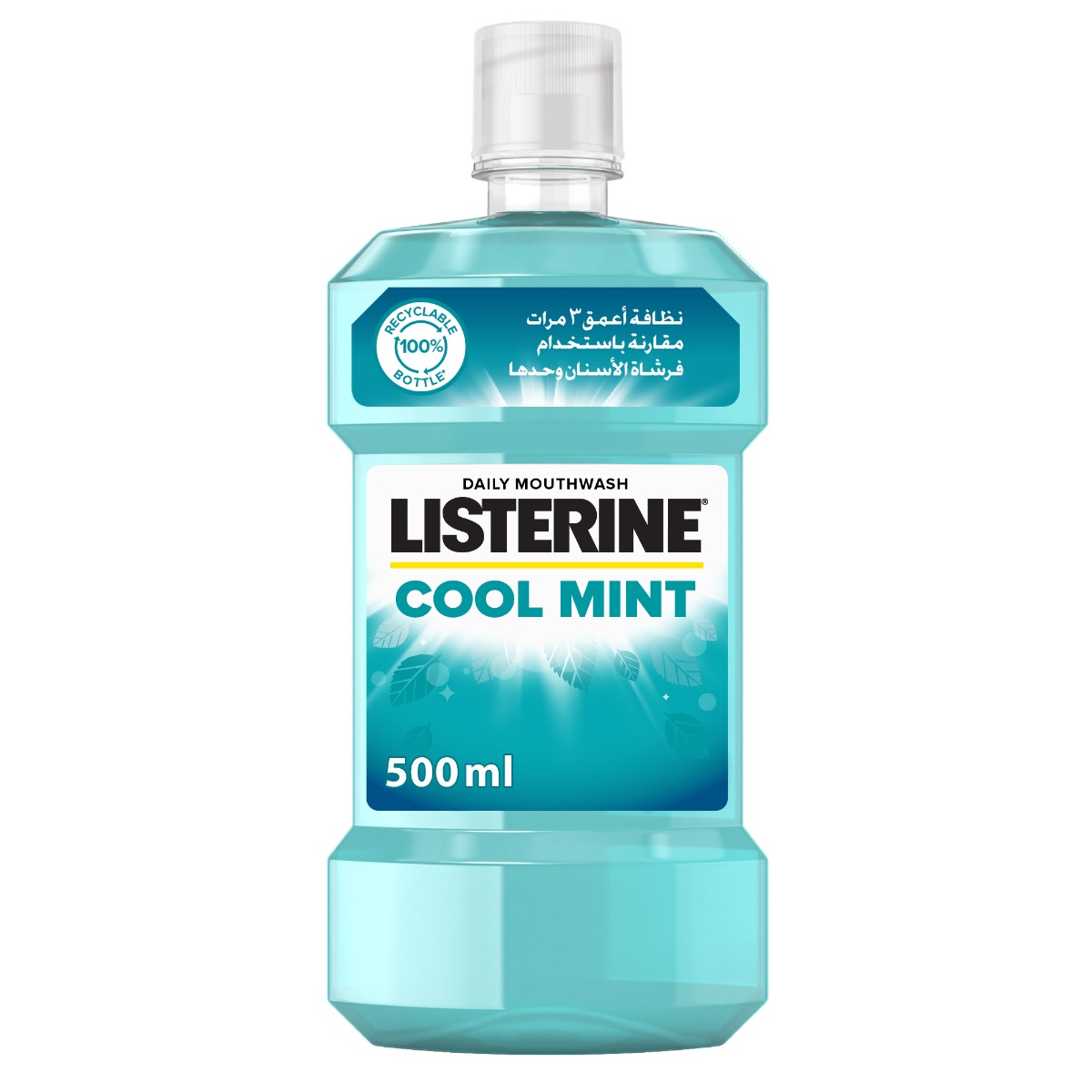Product Image for Listerine Mouthwash Cool Mint 500ml
