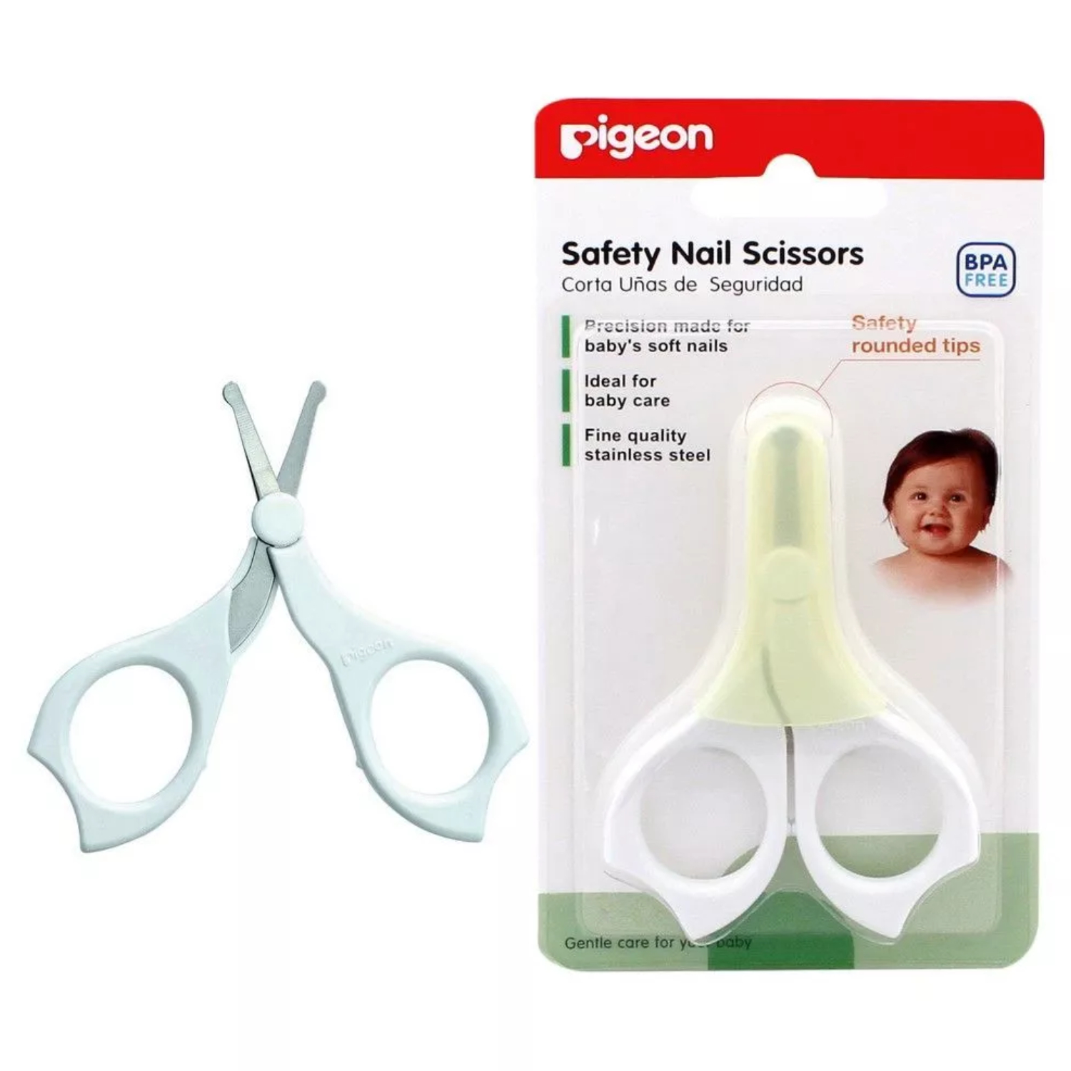 Back Image for Pigeon Infant Safety Nail Scissors