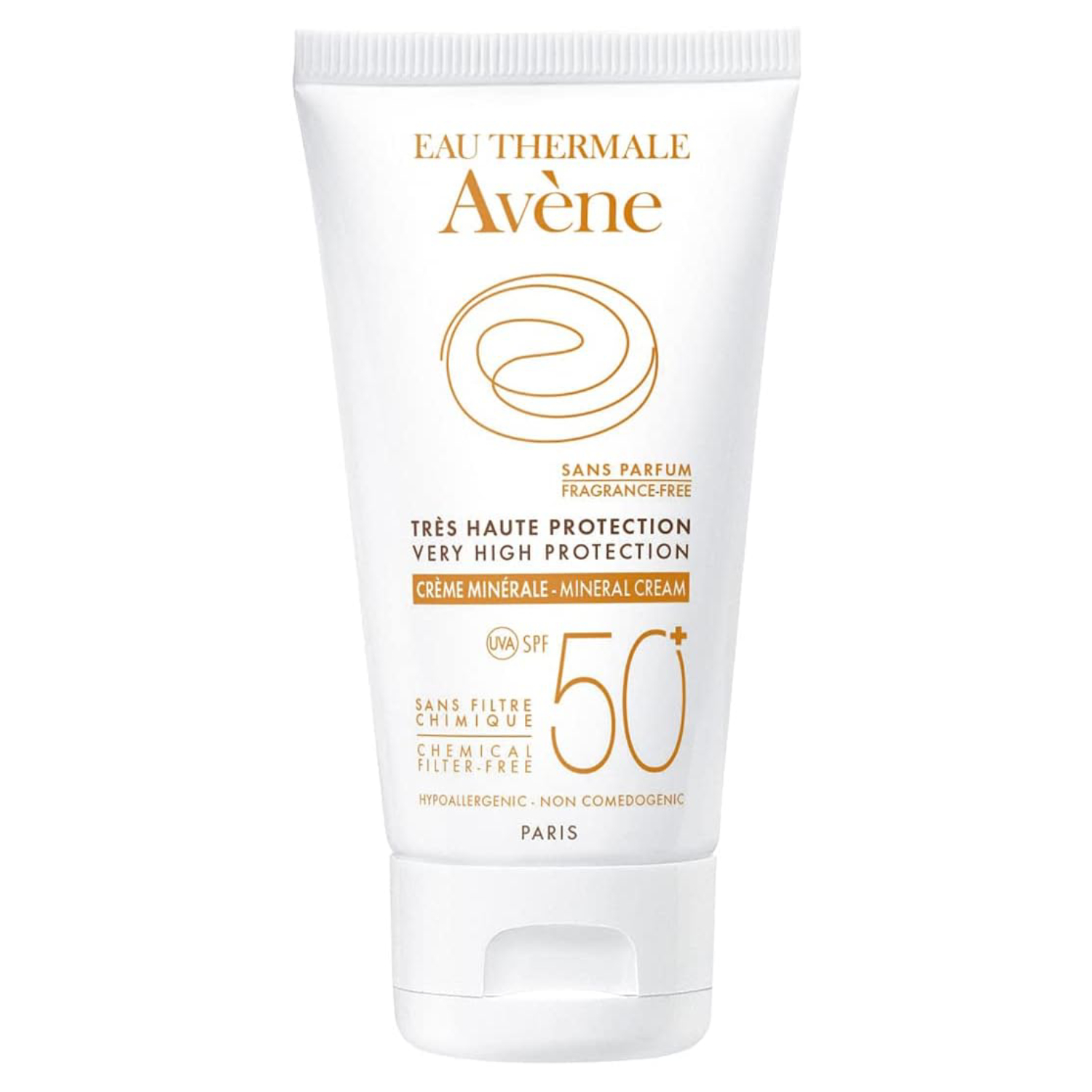 Avène Sun Care SPF 50+ Mineral Sunscreen Cream for Face 50ml