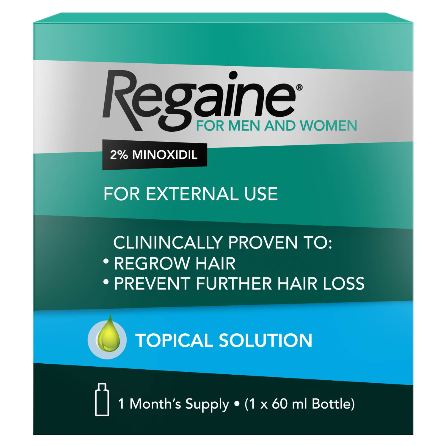 Regaine 2% Hair Growth Solution For Men & Women 60ml
