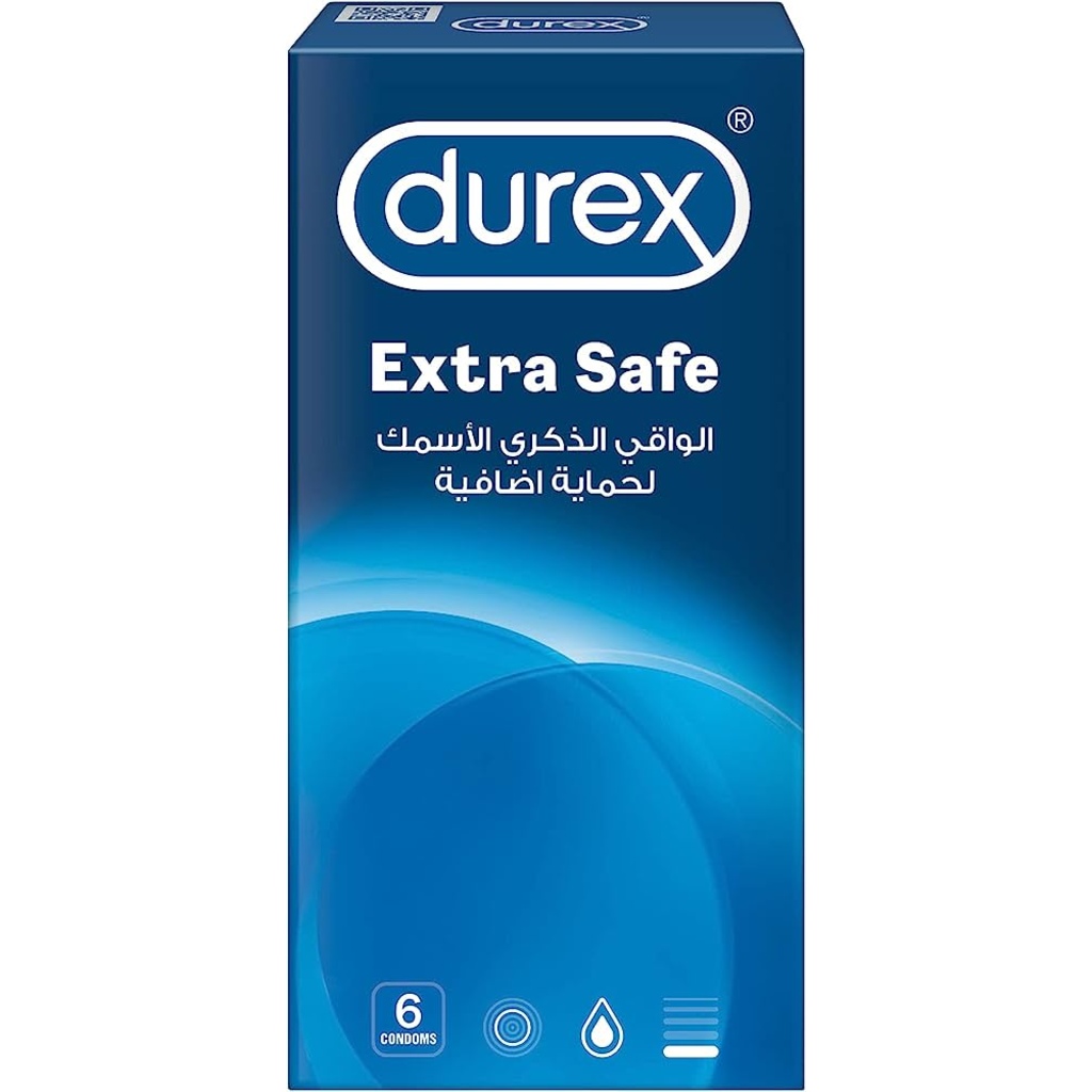 Durex Extra Safe Condoms, Pack of 6's