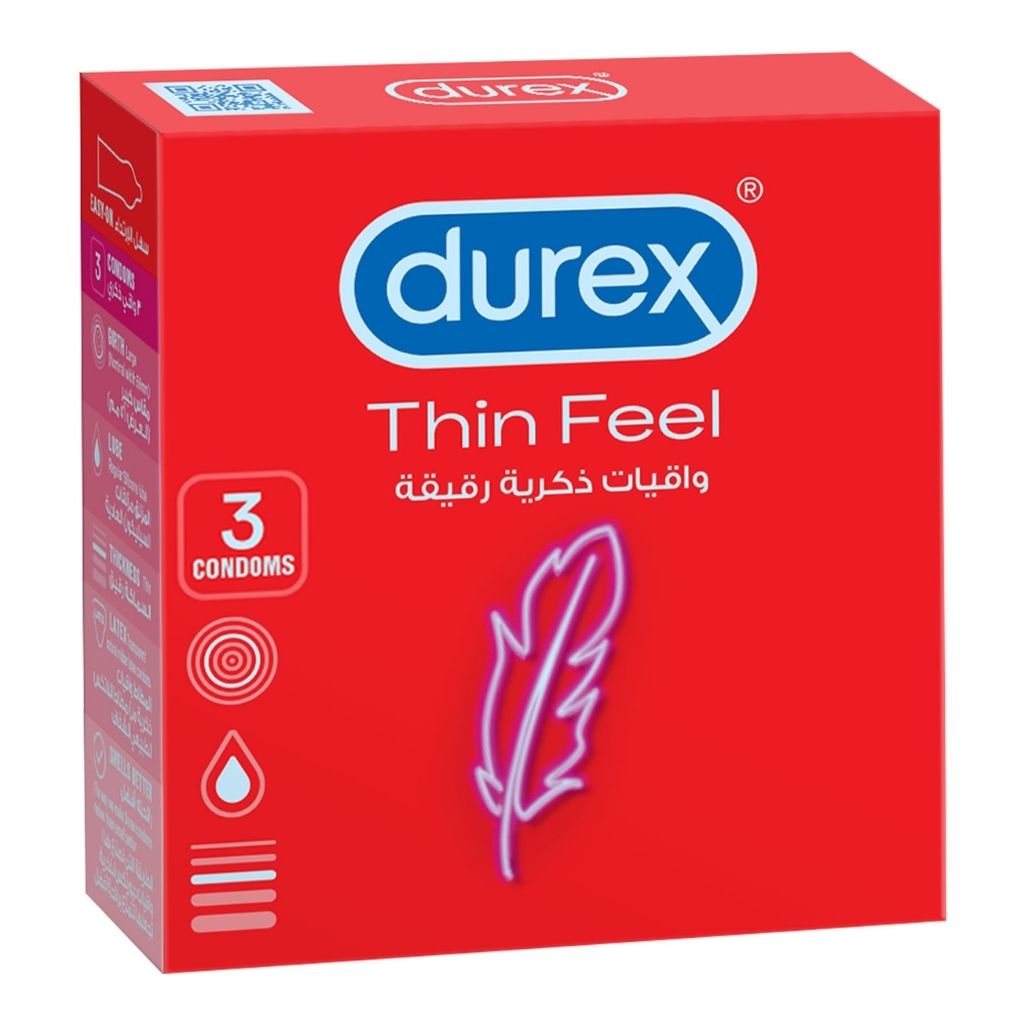 Durex Feel Thin Condoms 3s