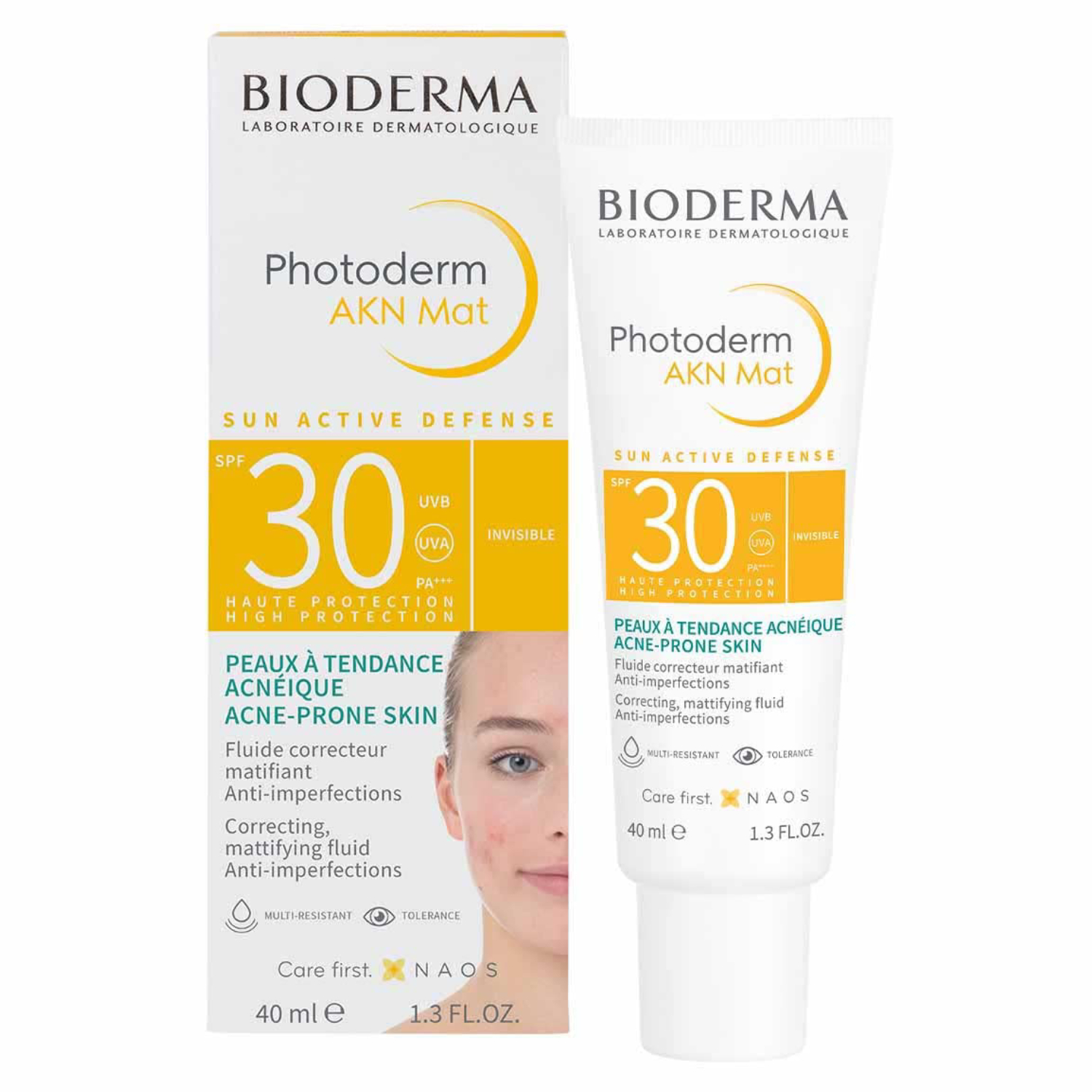 Back Image for Bioderma Photoderm AKN Mat SPF30 Fluid 40ml