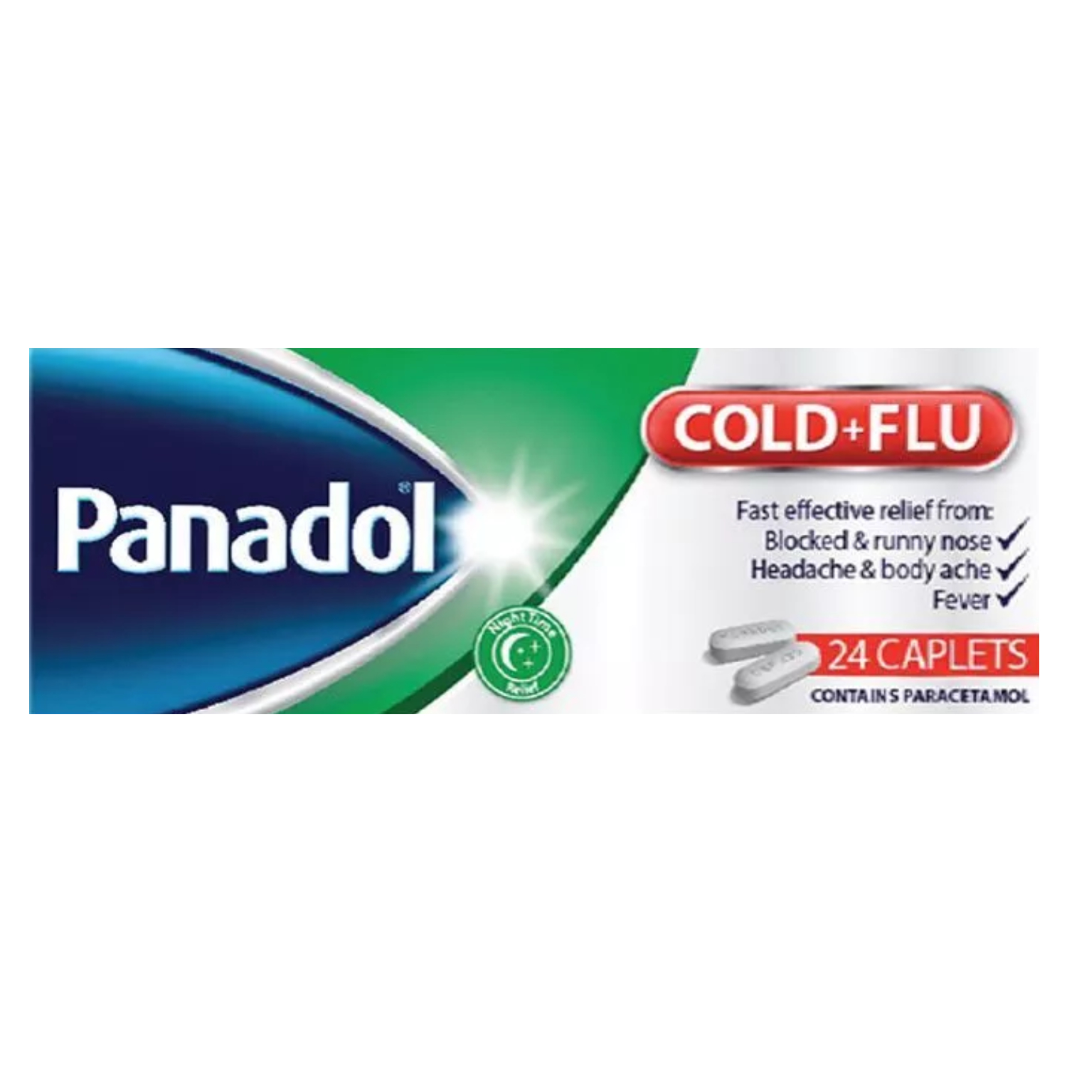 Back Image for Panadol Cold+Flu Caplets 24's