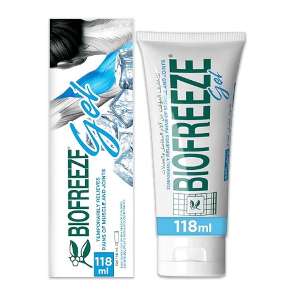 Biofreeze Pain Relief Gel Soothing Natural Menthol with ILEX, 118ml