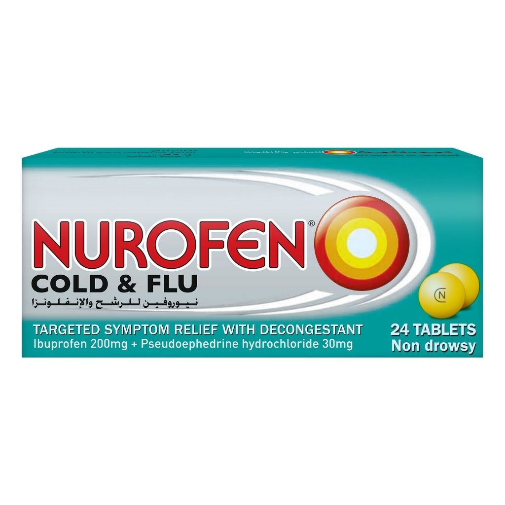 Nurofen Cold & Flu Tablets, 24 tablets
