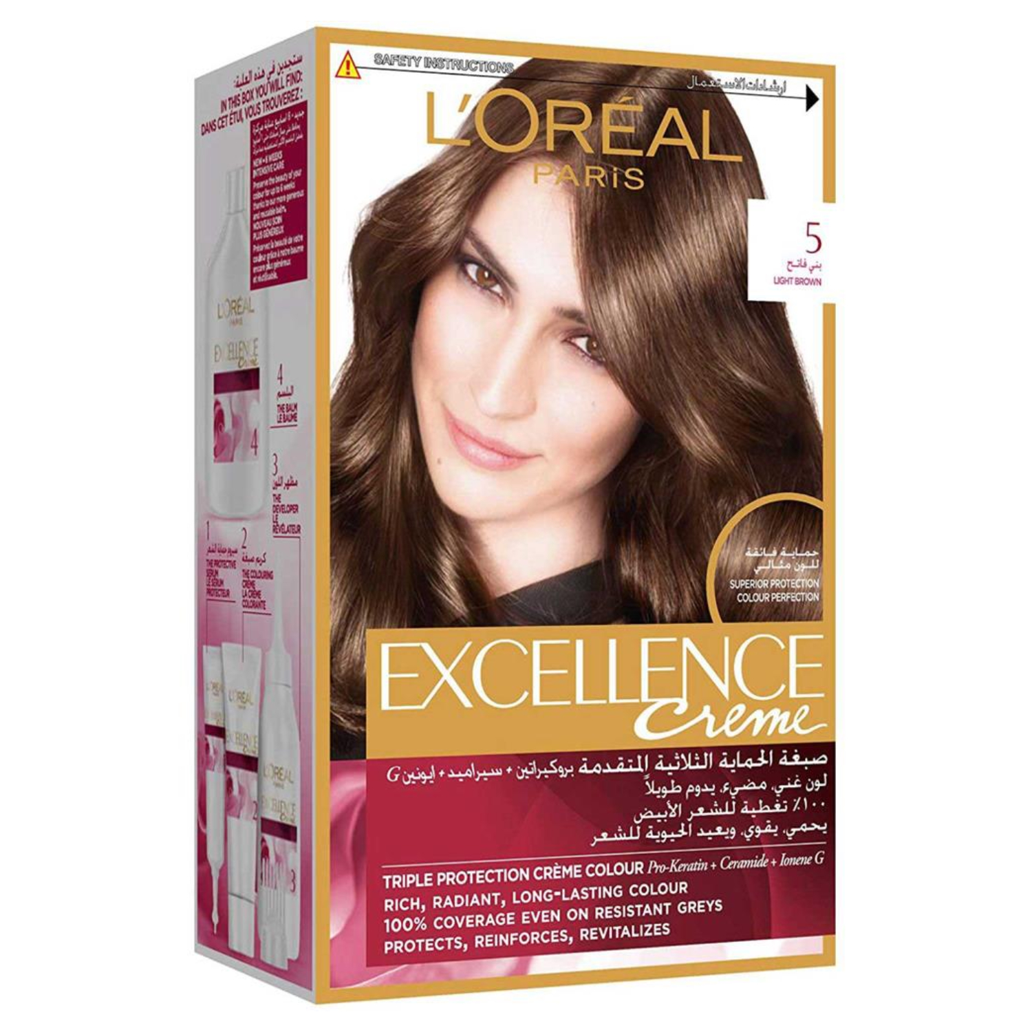 L'Oreal Paris Excellence Creme Permanent Hair Color Light Brown
