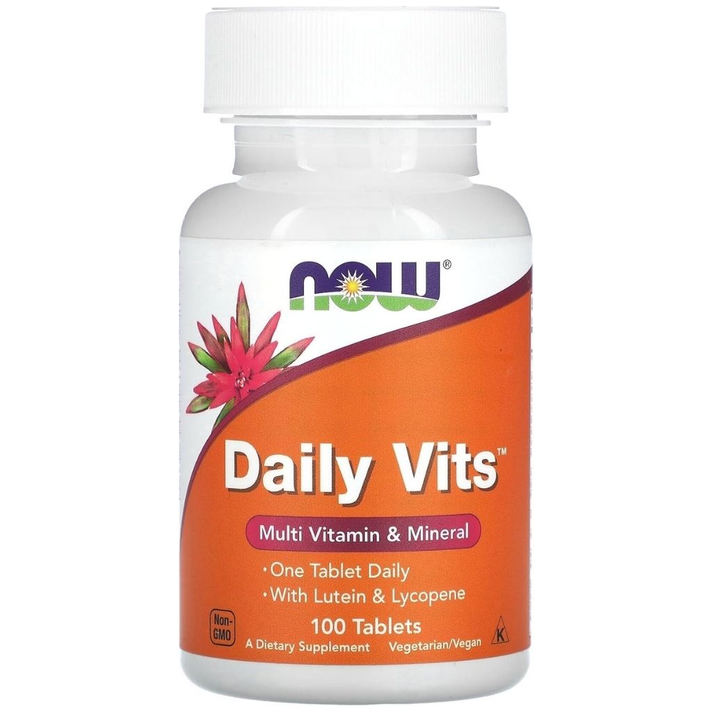 Now Daily Vits Multivitamin & Mineral Tablets For Overall Wellness, Pack of 100's