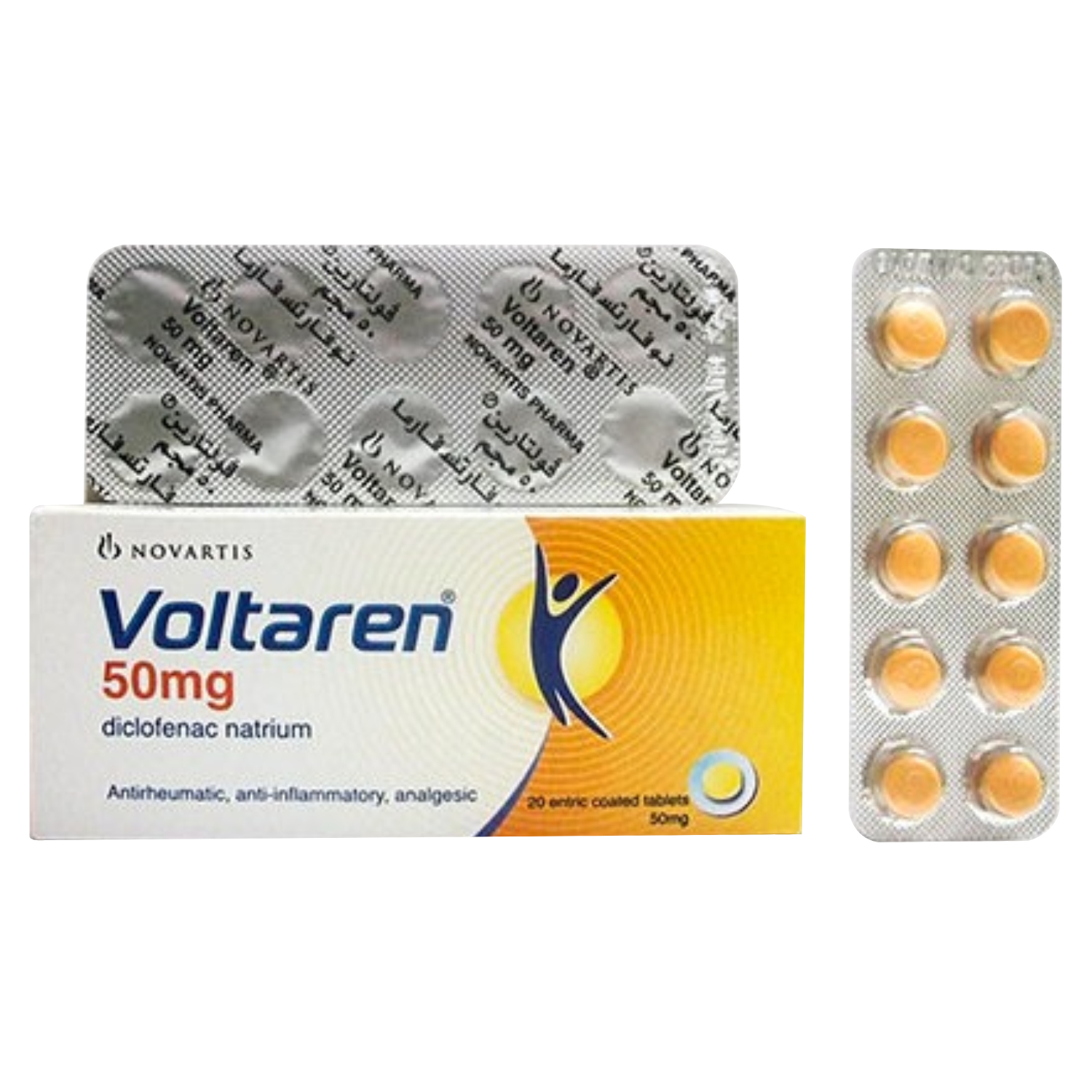 Voltaren 50mg Diclofenac Tablets For Pain Relief, Pack of 20's