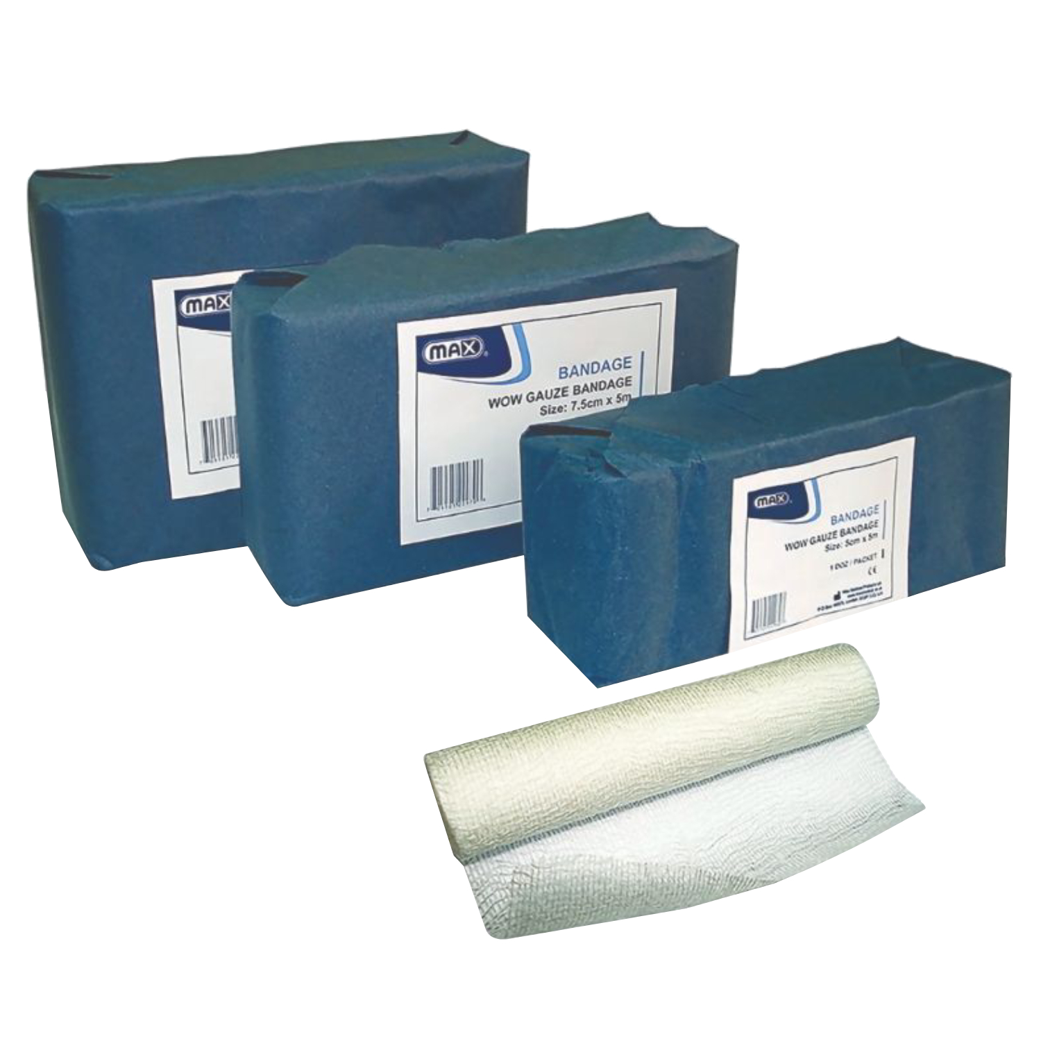 Medi Gauze Bandage 7.5cmx5m 1 Pack 12's