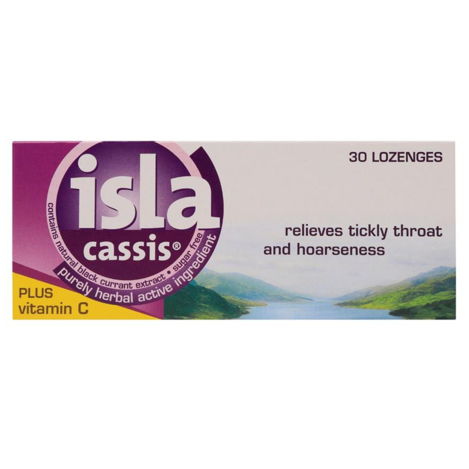 Back Image for Isla Cassis Lozenges 30's