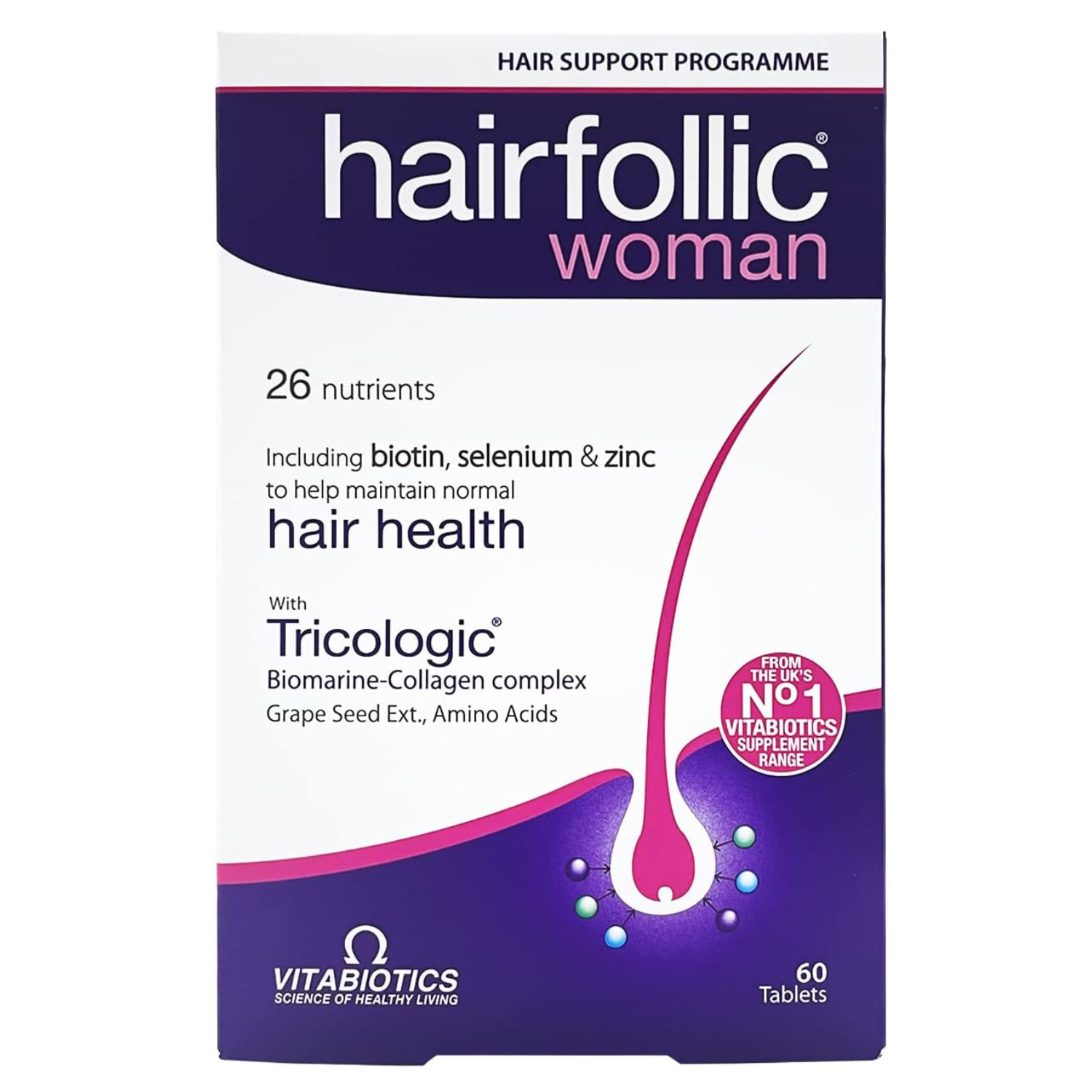 Vitabiotics Hairfollic Women Tablets 60's