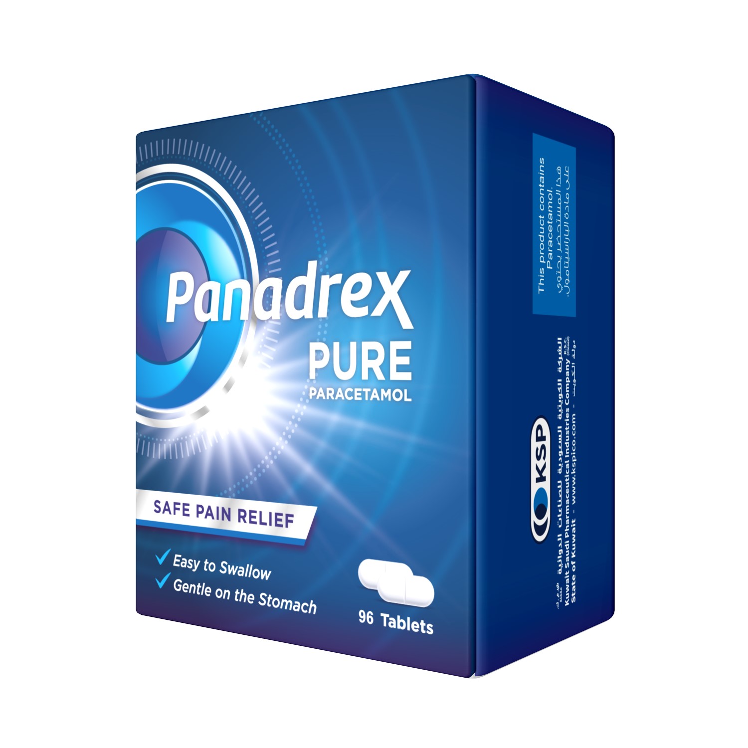 Product Image for Panadrex Pure 500 mg / tablet 96's