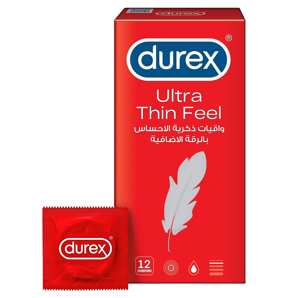 Durex Ultra Thin Feel Condoms, Pack of 12's