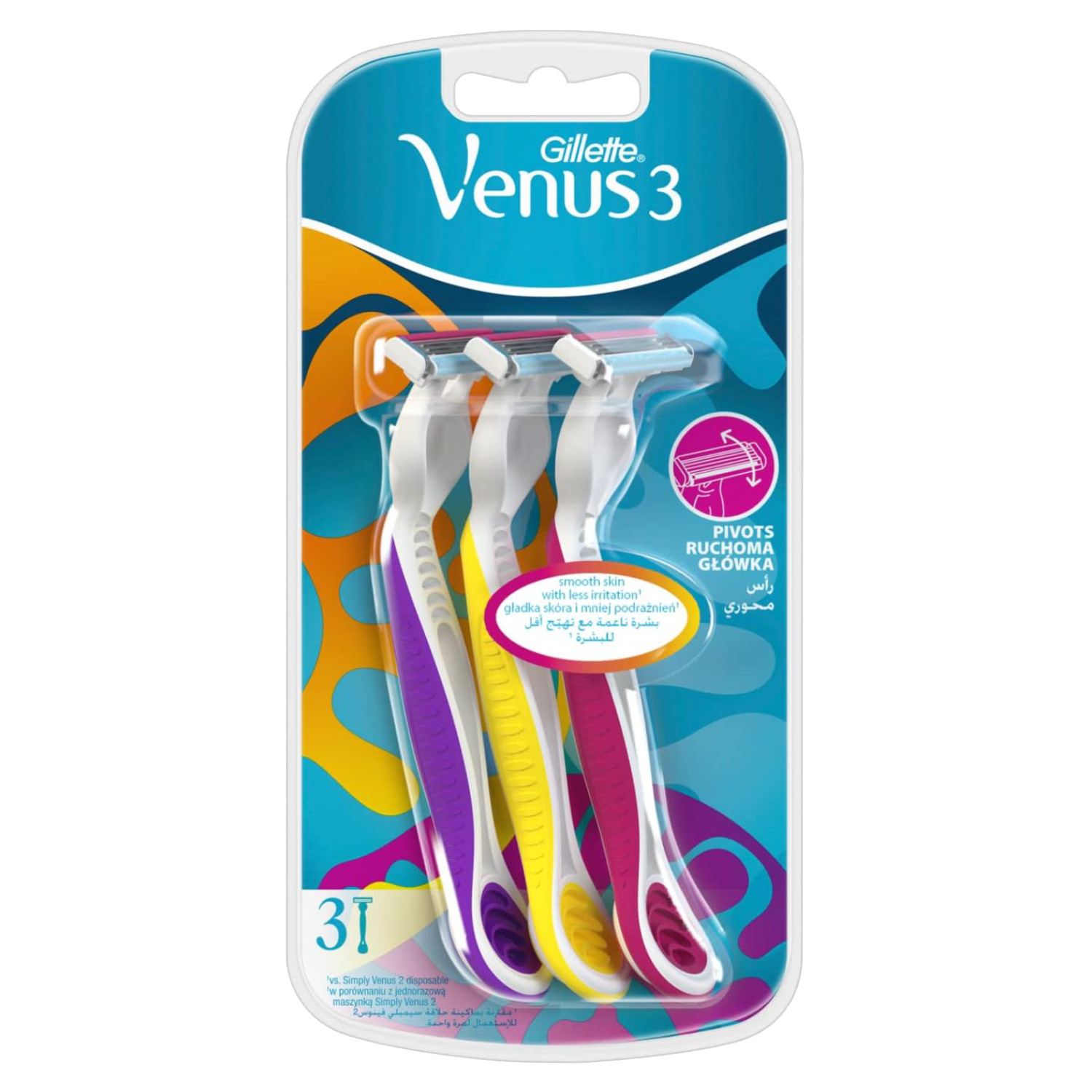 Gillette Simply Venus 3 Plus Disposable Razor 3's