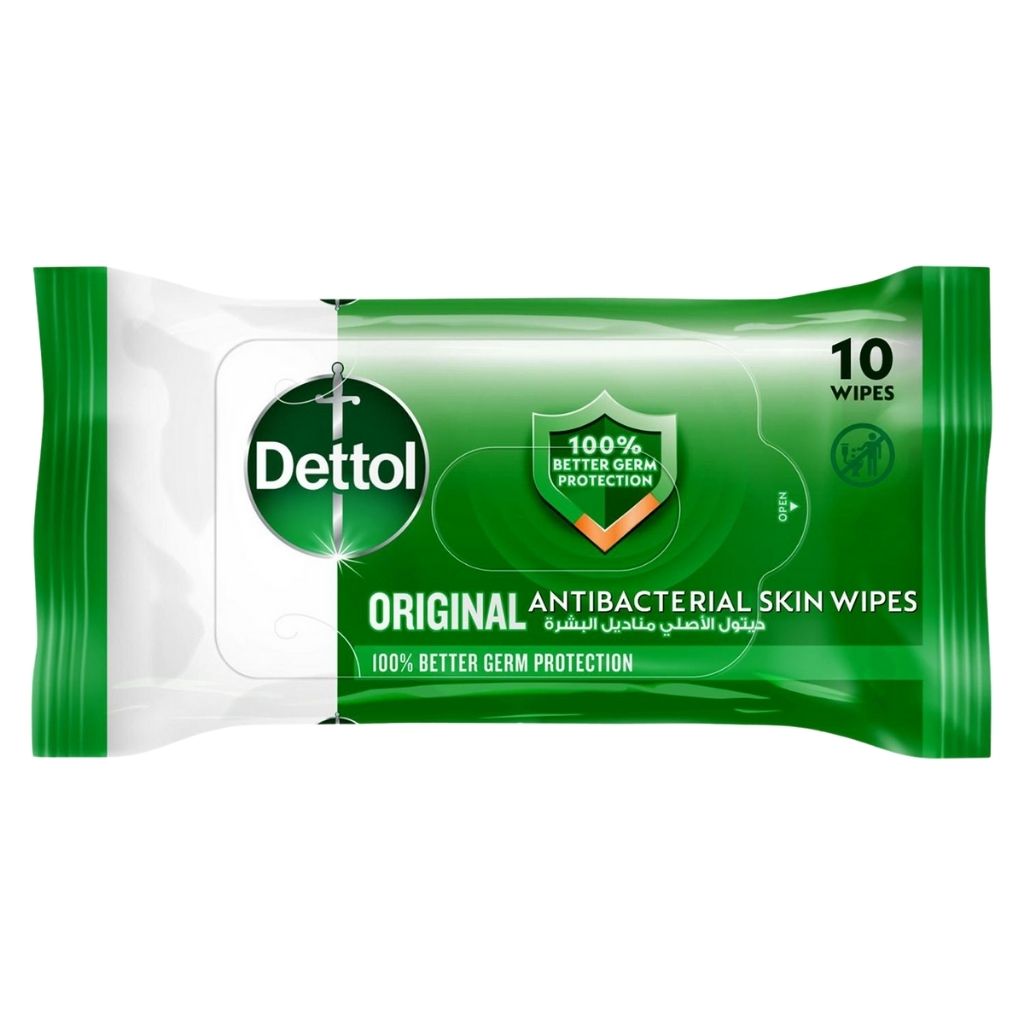 Dettol Original Antibacterial Skin Wipes, 10