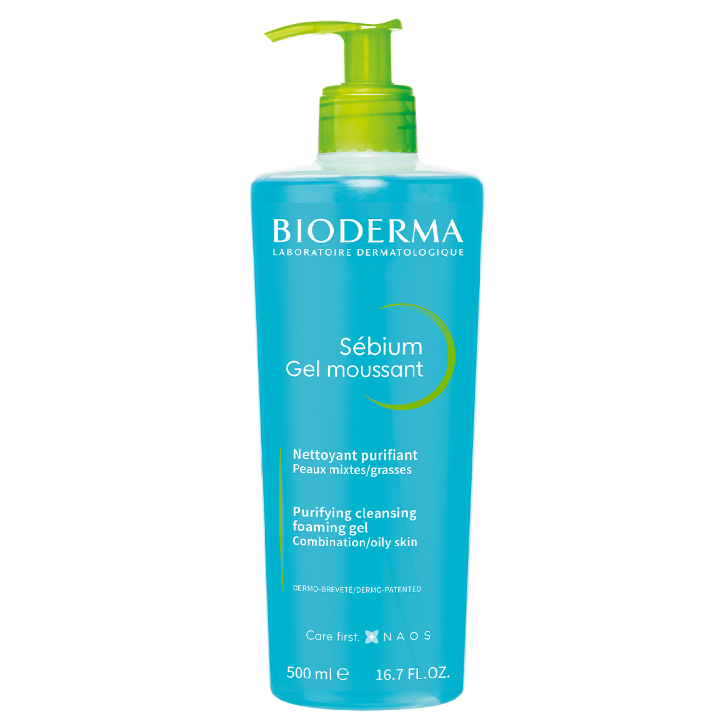 Bioderma Sebium Moussant Purifying Cleansing Foaming Gel For Combination To Oily Skin 500ml