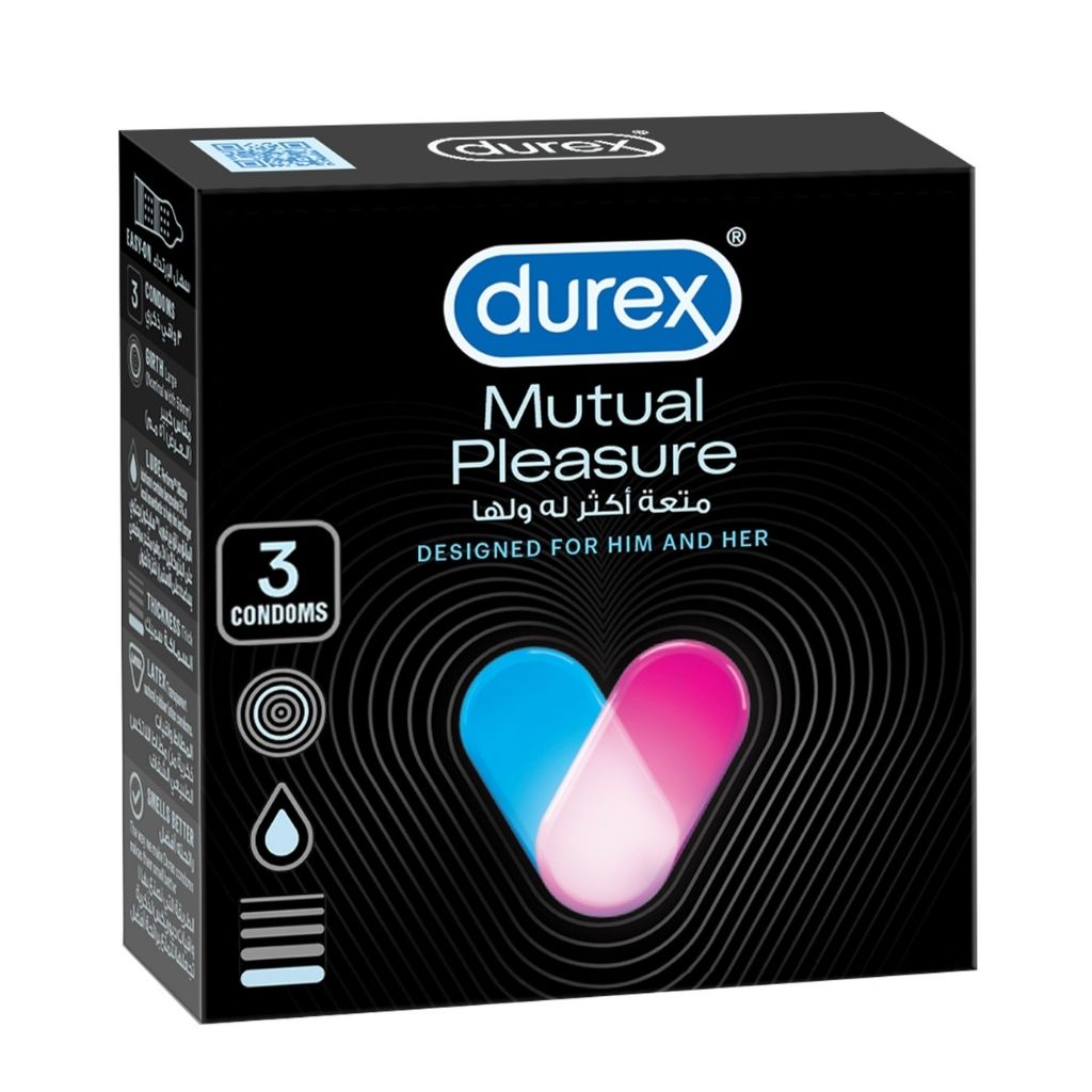 Durex Mutual Pleasure Condoms 3s
