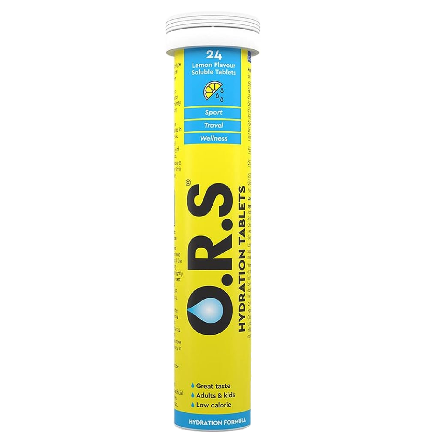 Back Image for ORS Lemon Soluble Tablets 24's