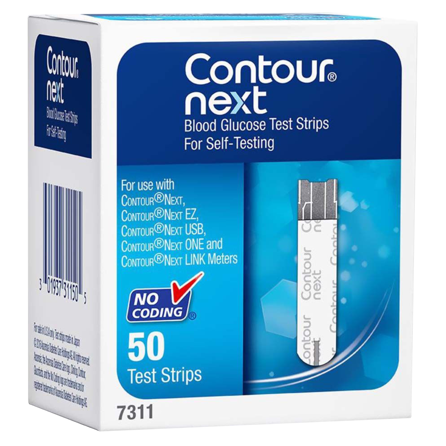 Ascensia Contour Next Blood Glucose Test Strips 50's