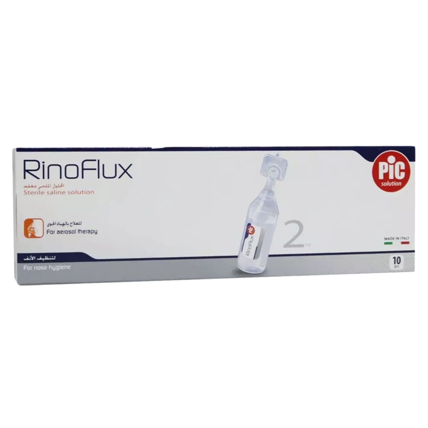 Back Image for Pic Solution RinoFlux 2ml Sterile Saline Solution 10's