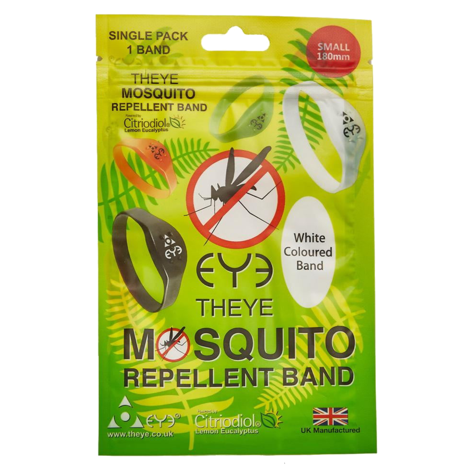 Back Image for Theye Mosquito Adjustable Repellant Band White