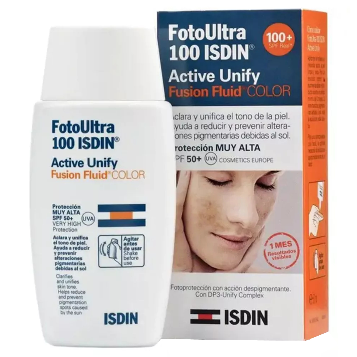 Back Image for Isdin FotoUltra 100 Active Unify SPF50 Fluid 50ml