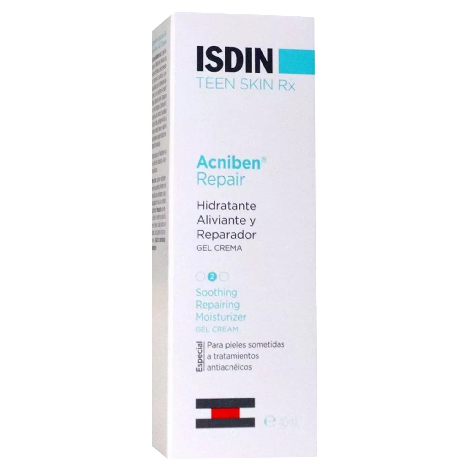 Isdin Teen Skin Rx Acniben Repair Gel Cream, Soothing Repairing Moisturizer 40ml