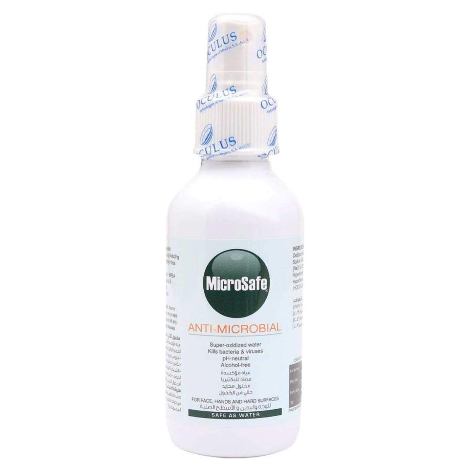 Back Image for Microsafe Anti-Microbial Disinfectant Spray 120ml