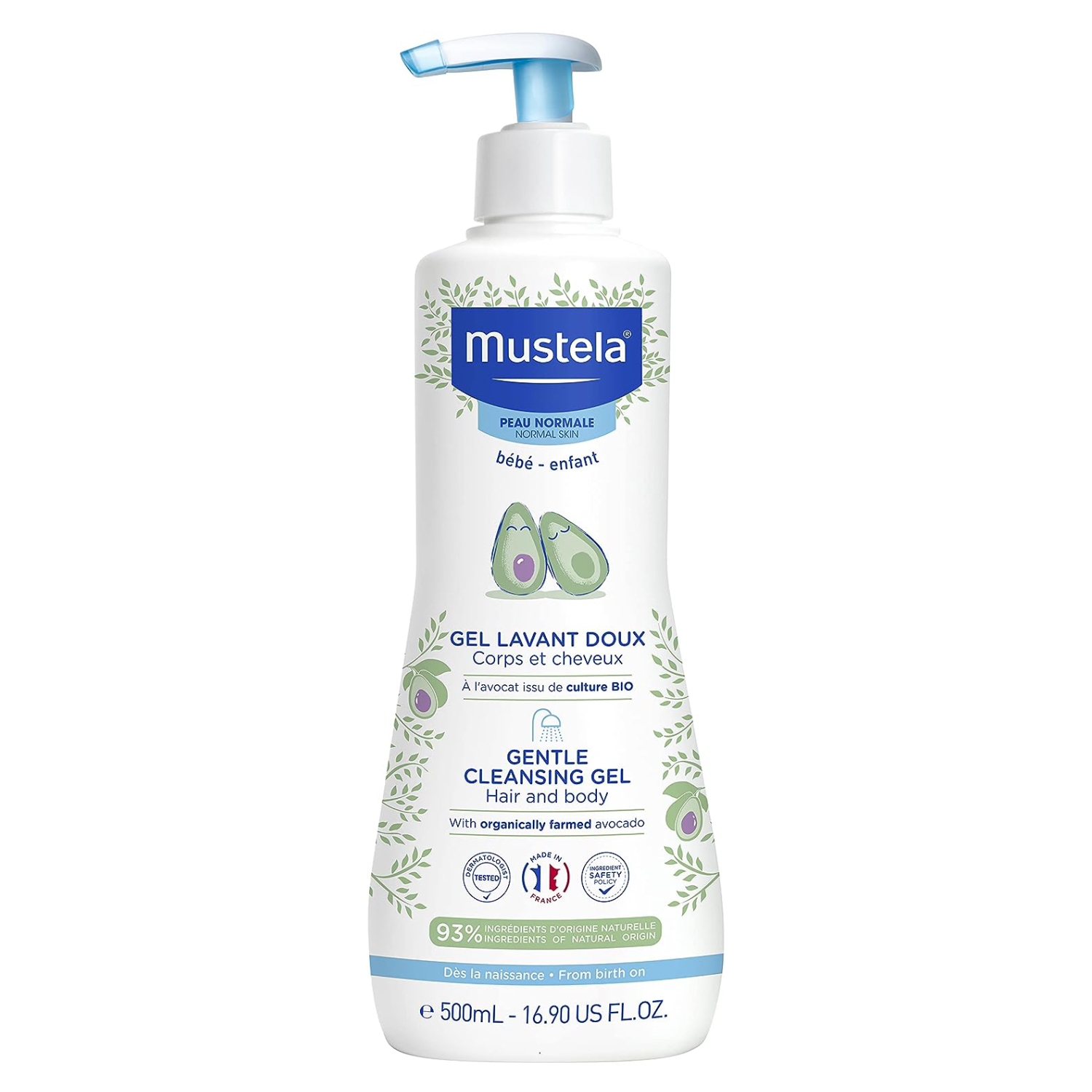 Back Image for Mustela Baby Gentle Cleansing Gel For Normal Skin 500ml