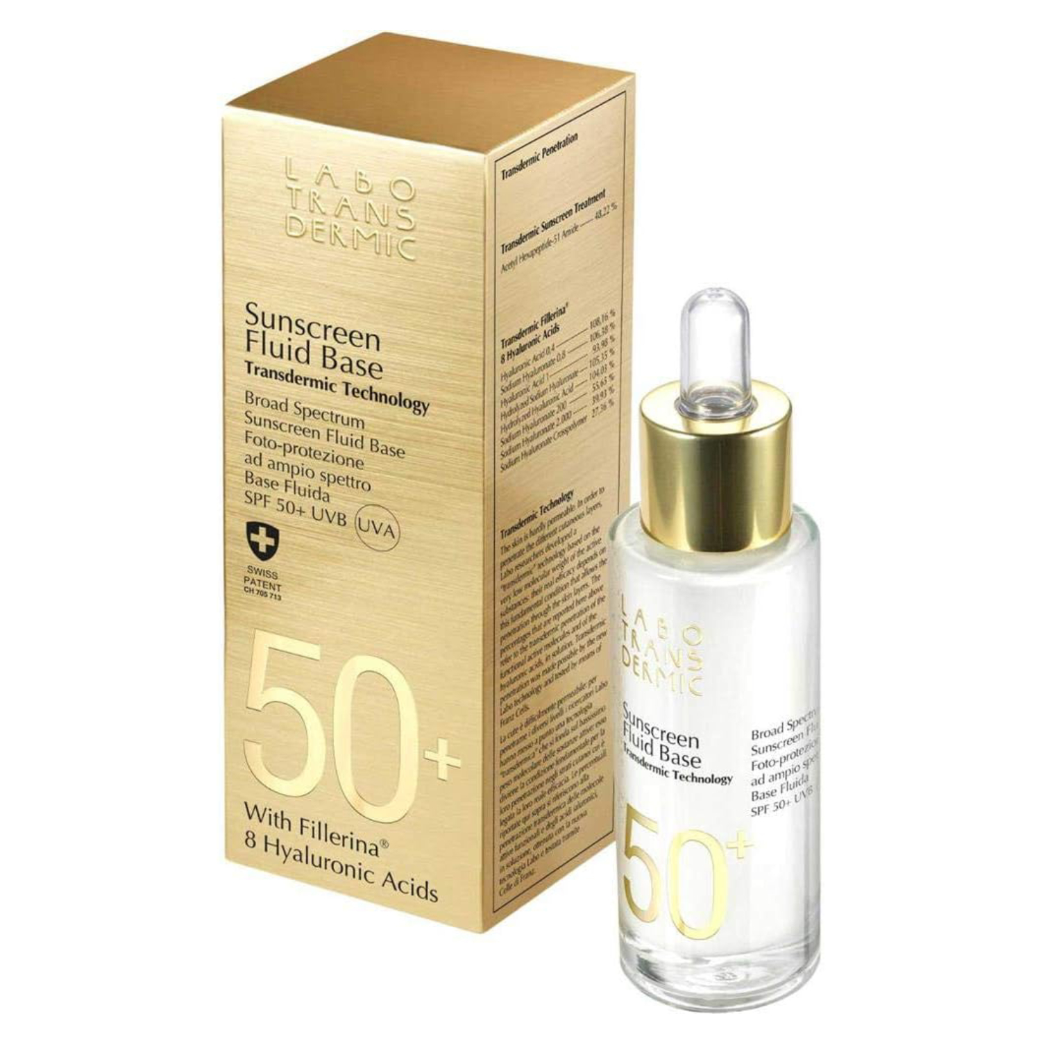 Labo Transdermic Fluid Base SPF 50+ UVA UVB 30ml