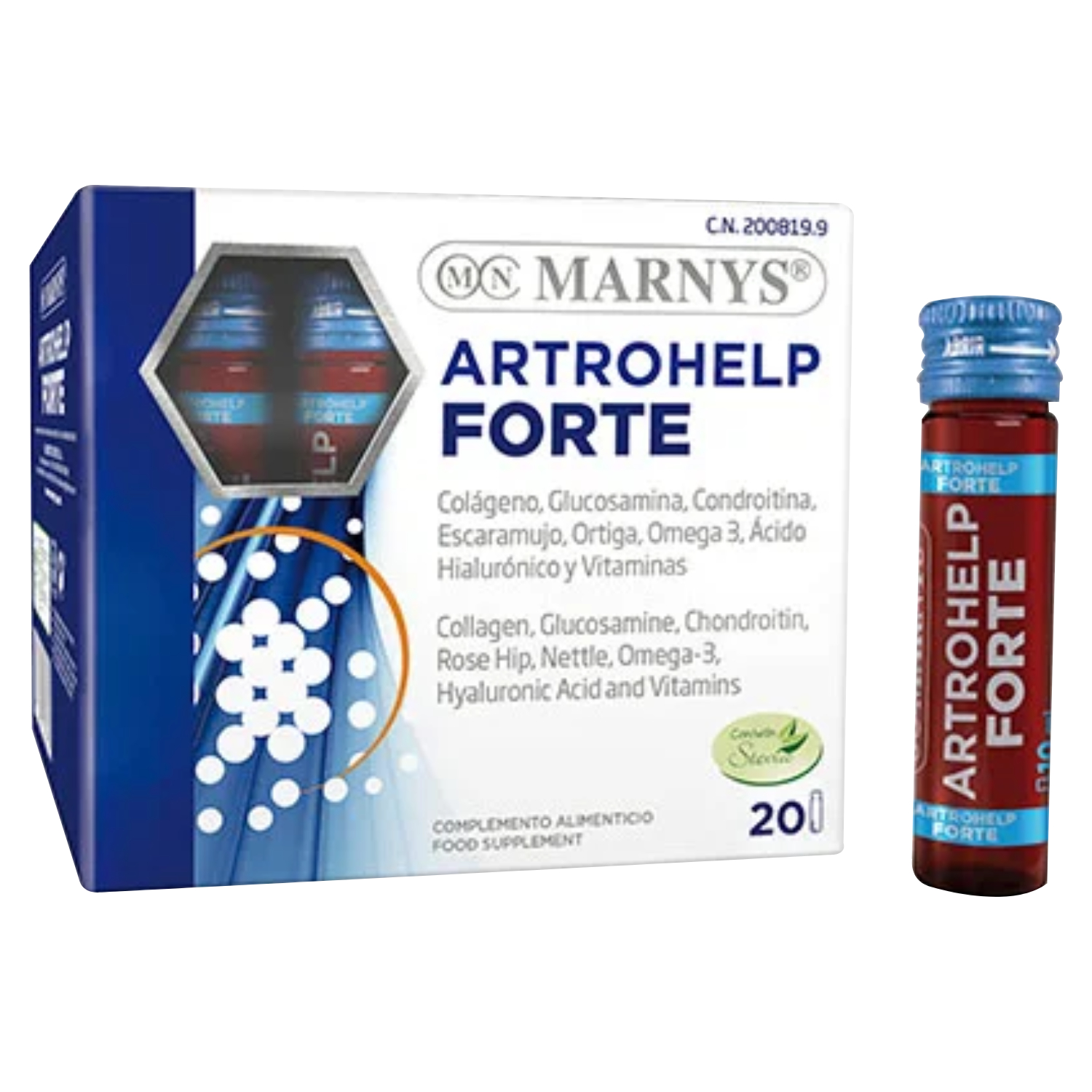 Marnys Artrohelp Forte Joint Supplement Vials With Collagen, Pack of 20's
