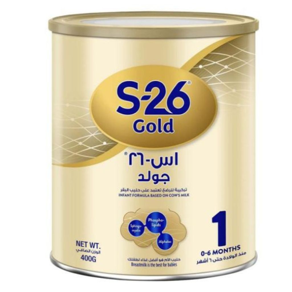 Wyeth Nutrition S26 Gold Stage 1, 0-6 Months, Premium Starter Infant Formula 400g