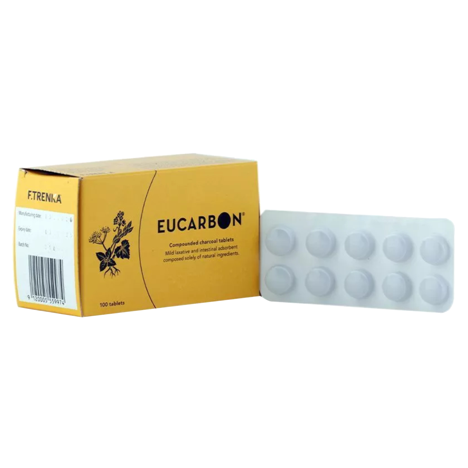Back Image for Eucarbon Tablets 100's