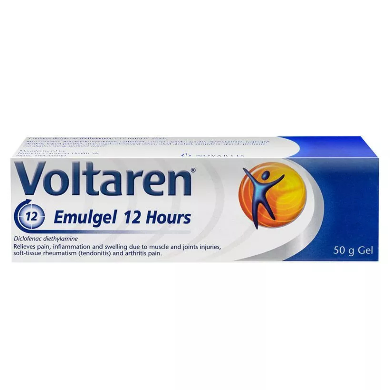 Voltaren Emulgel 12 Hours Diclofenac Gel For Pain & Swelling 50g
