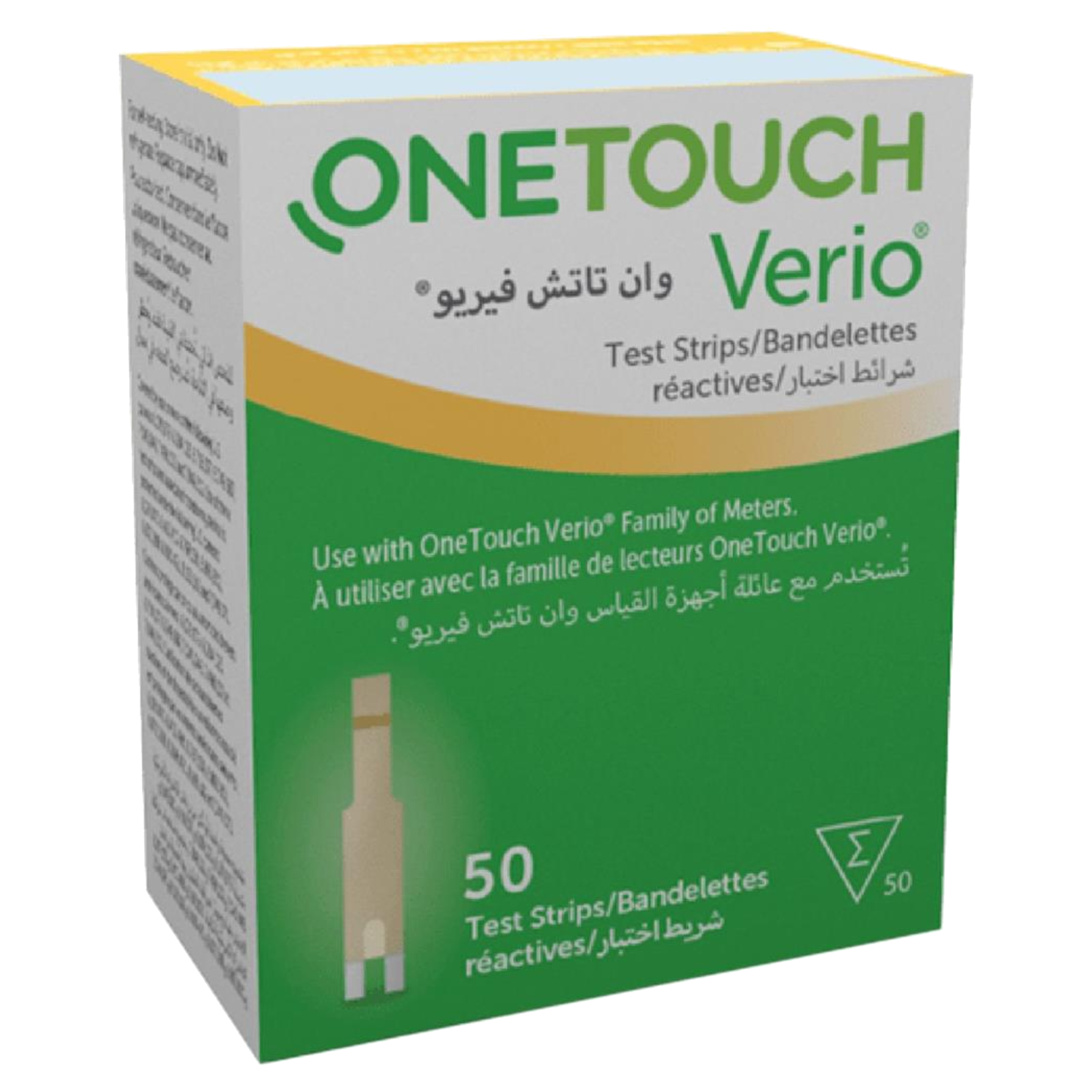 Back Image for OneTouch Verio Test Strips 50's