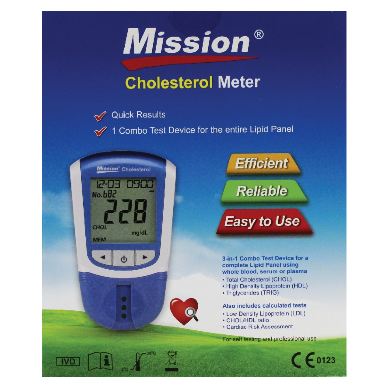 Mission Cholesterol Test Devices (3-1 Lipid Profile)