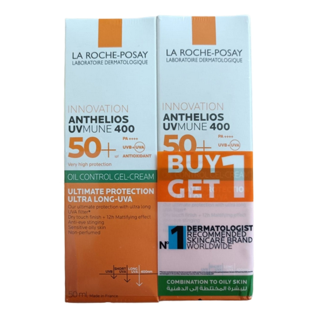 La Roche-Posay Anthelios UVMune 400 Gel Cream SPF50+  50ml, Promo Pack of 2's