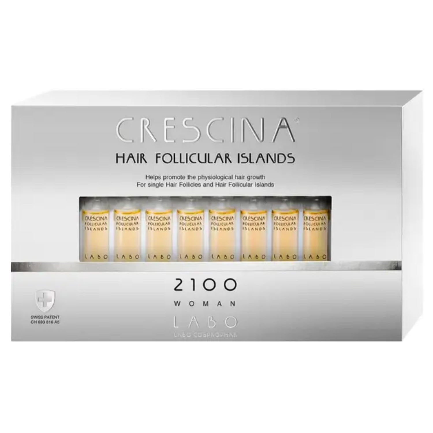 Product Image for Crescina Transdermic Follicular Islands Re-Growth 2100 Hair-Loss Woman Vials 20's