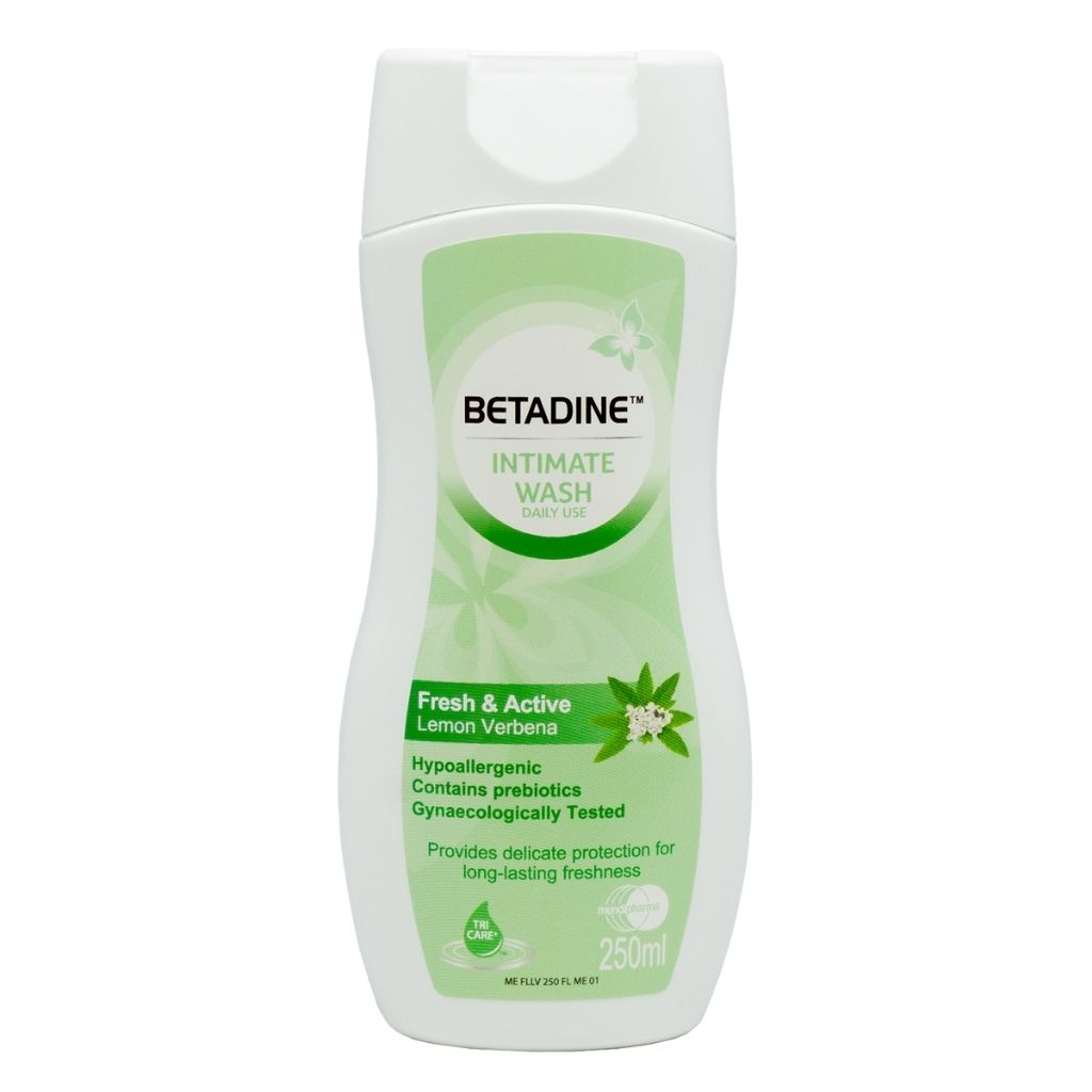 Betadine Daily Use Fresh & Active Intimate Wash, Lemon Verbena 250ml