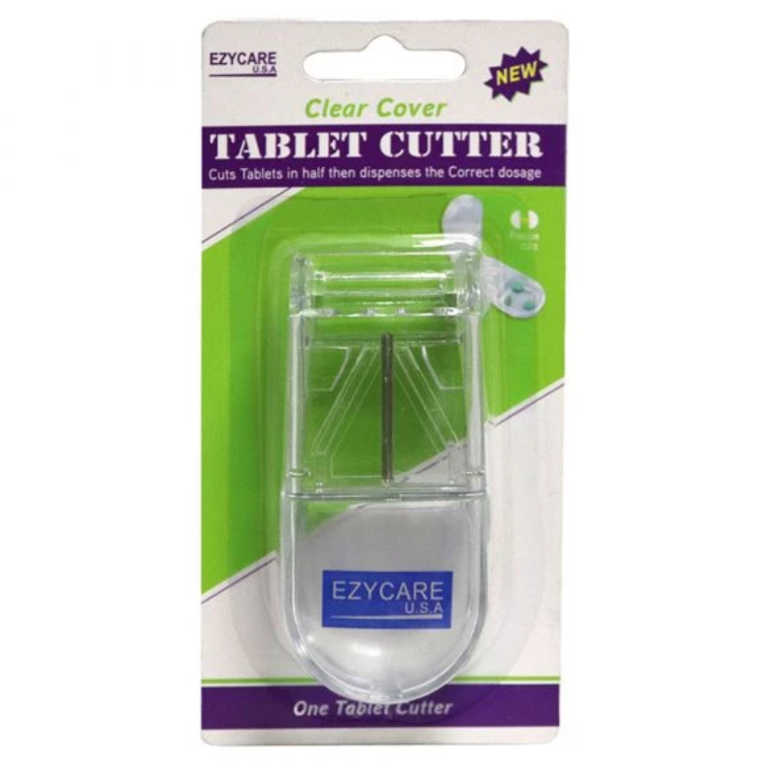 Back Image for Ezycare Clear Cover Tablet Cutter