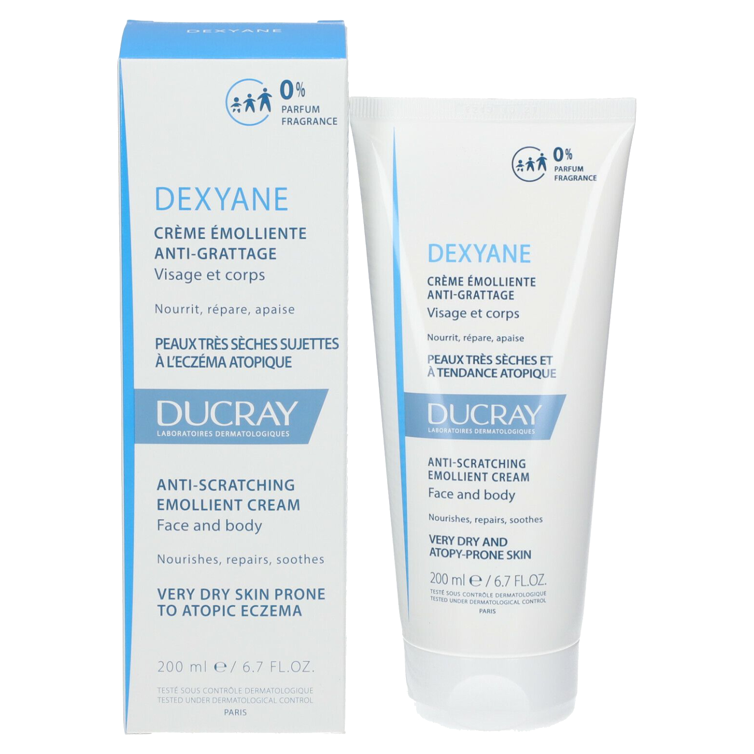 Ducray Dexyane Anti-Scratching Emollient Cream 200ml