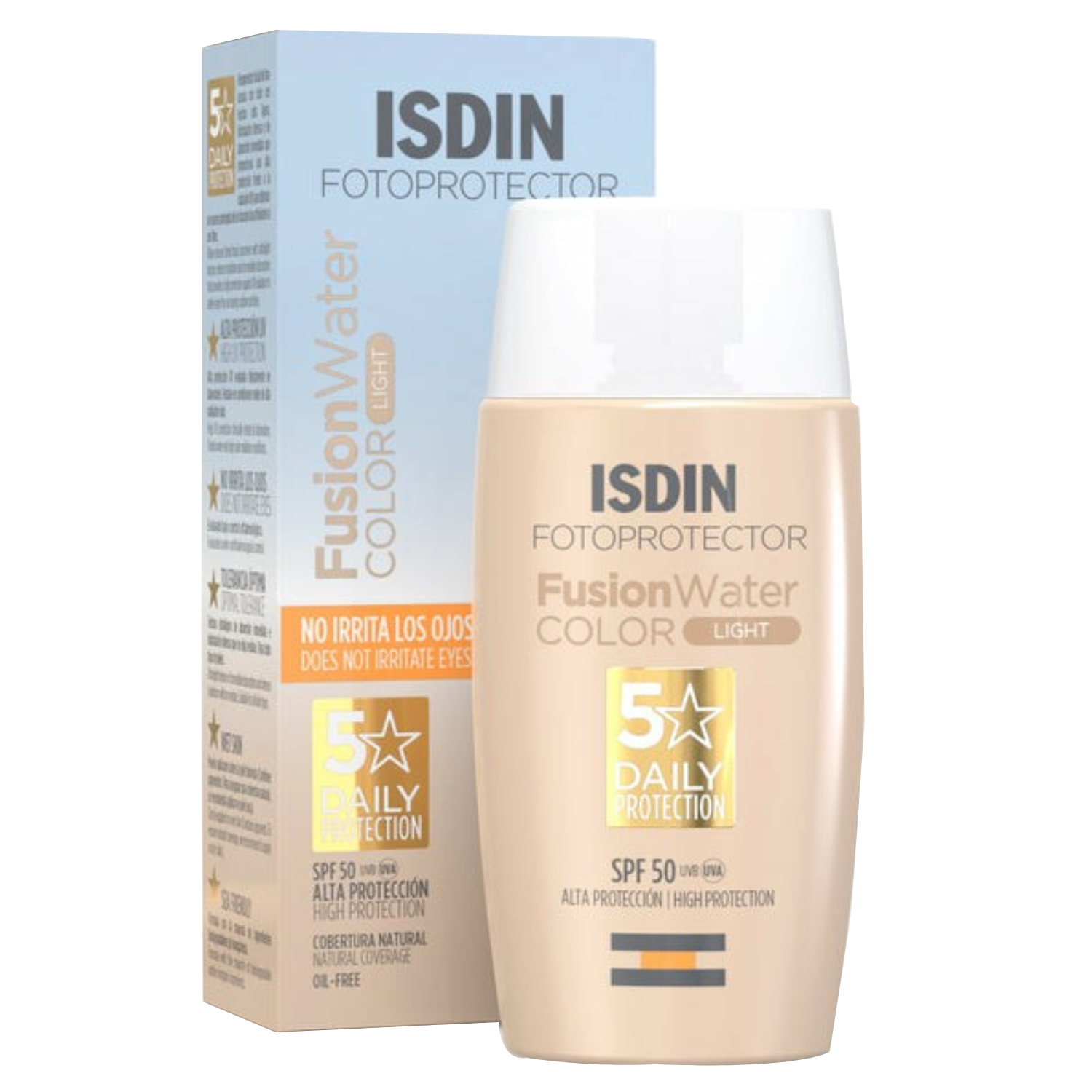 Back Image for Isdin Fotoprotector Fusion Water SPF50+ 50ml