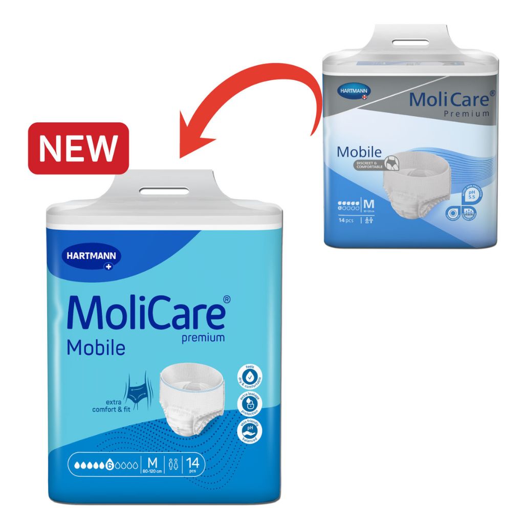 Hartmann Molicare Mobile Ideal-fit Packs Medium 14's