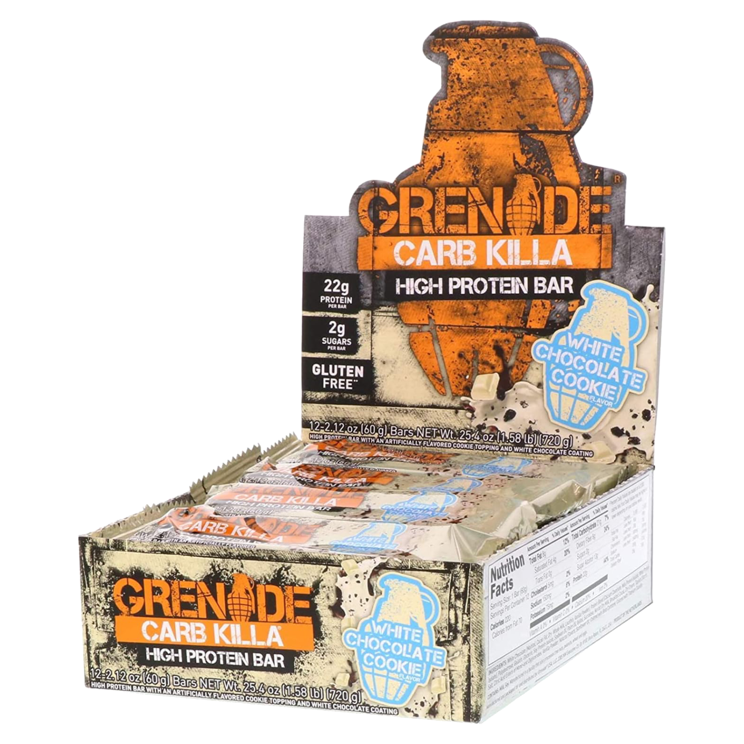 Product Image for Grenade Carb Killa Bar White Chocolate Cookie 60g