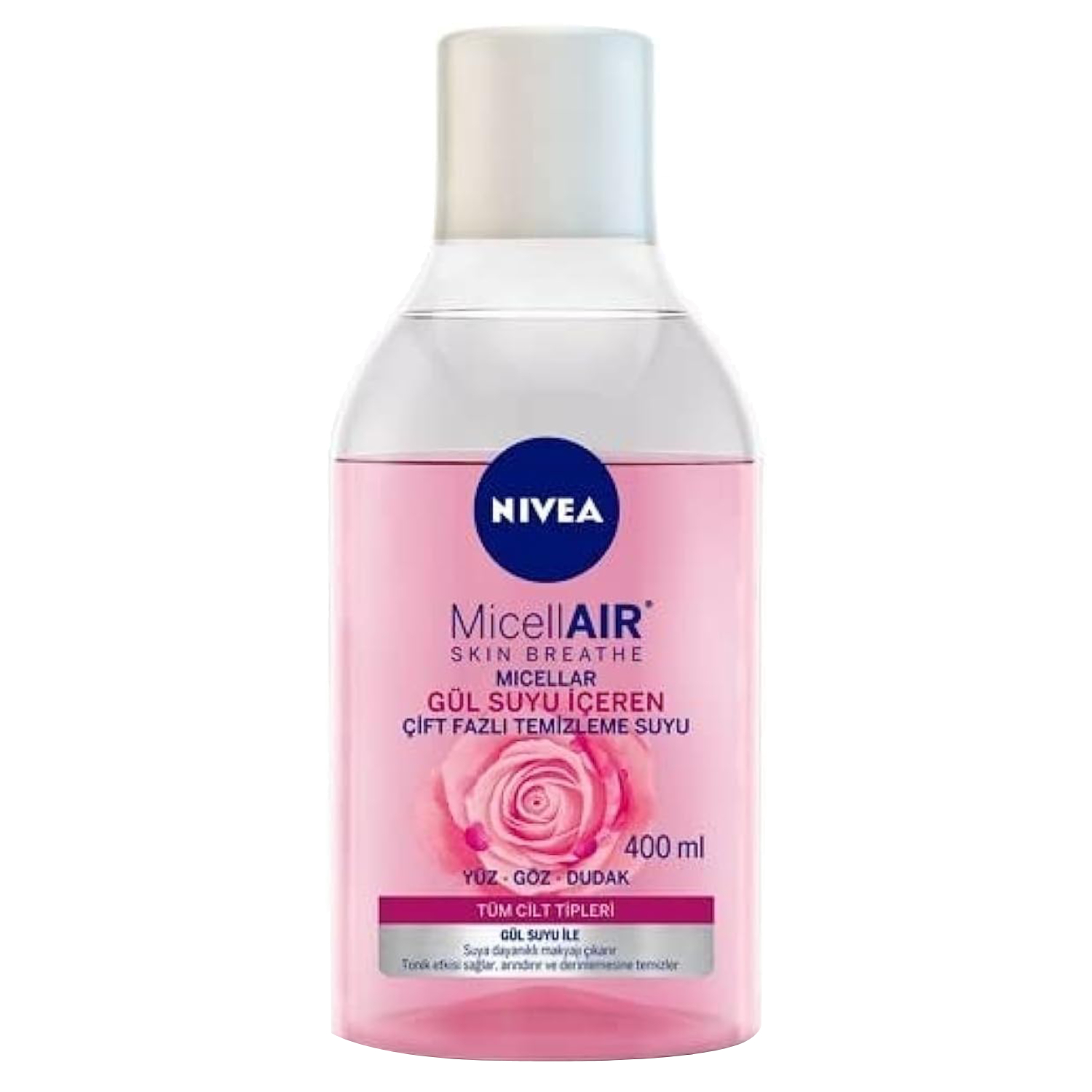 Back Image for Nivea MicellAIR Skin Breathe Micellar Rose Water 400 ml