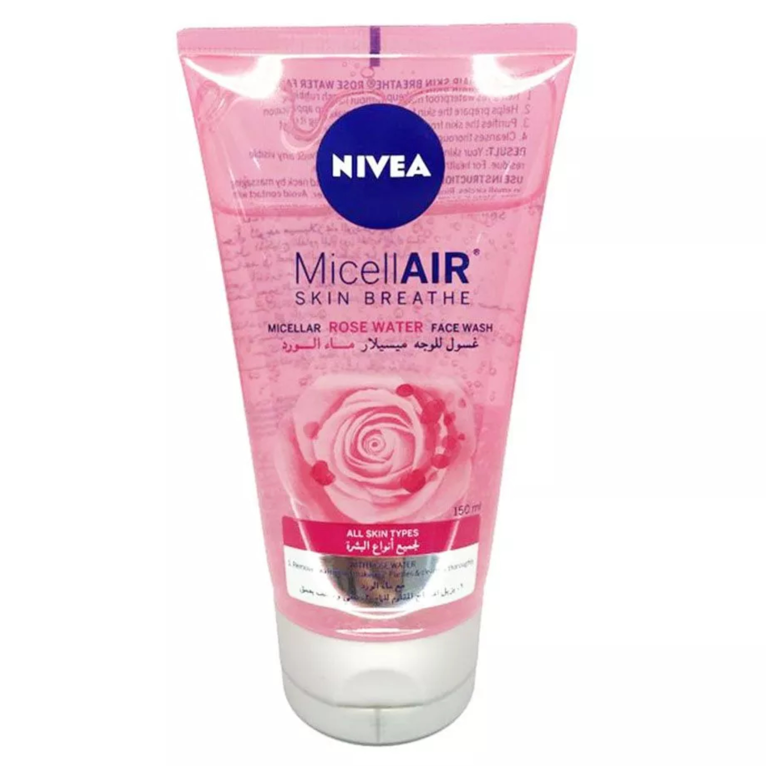 Back Image for Nivea MicellAir Skin Breath Rose Water Face Wash 150ml