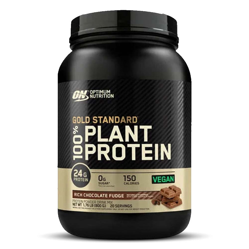 Optimum Nutrition Gold Standard 100% Plant Based Protein Powder Rich Chocolate Fudge 2lbs