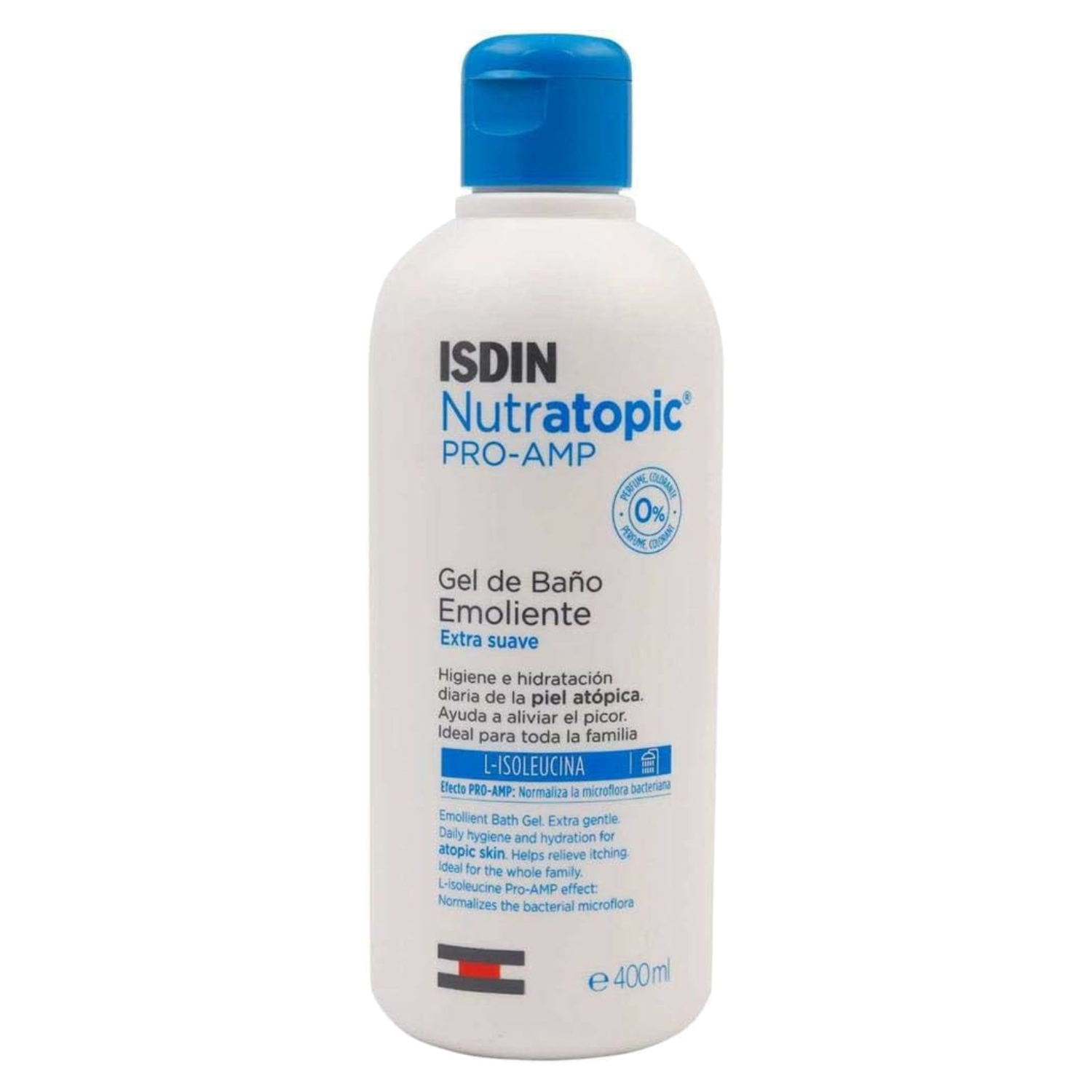 Back Image for Isdin Nutratopic Pro-Amp Emollient Gel 400ml